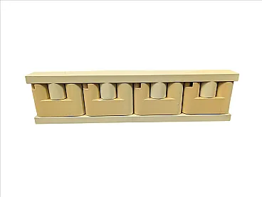 Minivip wall coat rack by Benanti and Brunori for Velca, 1970s