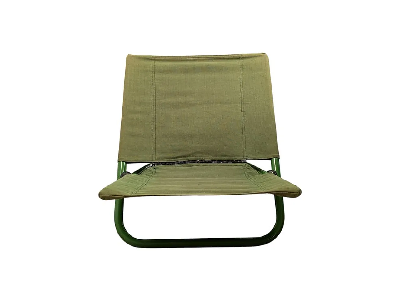 Lounge chair in metal and canvas with floral cushion by Arflex, 1960s 8