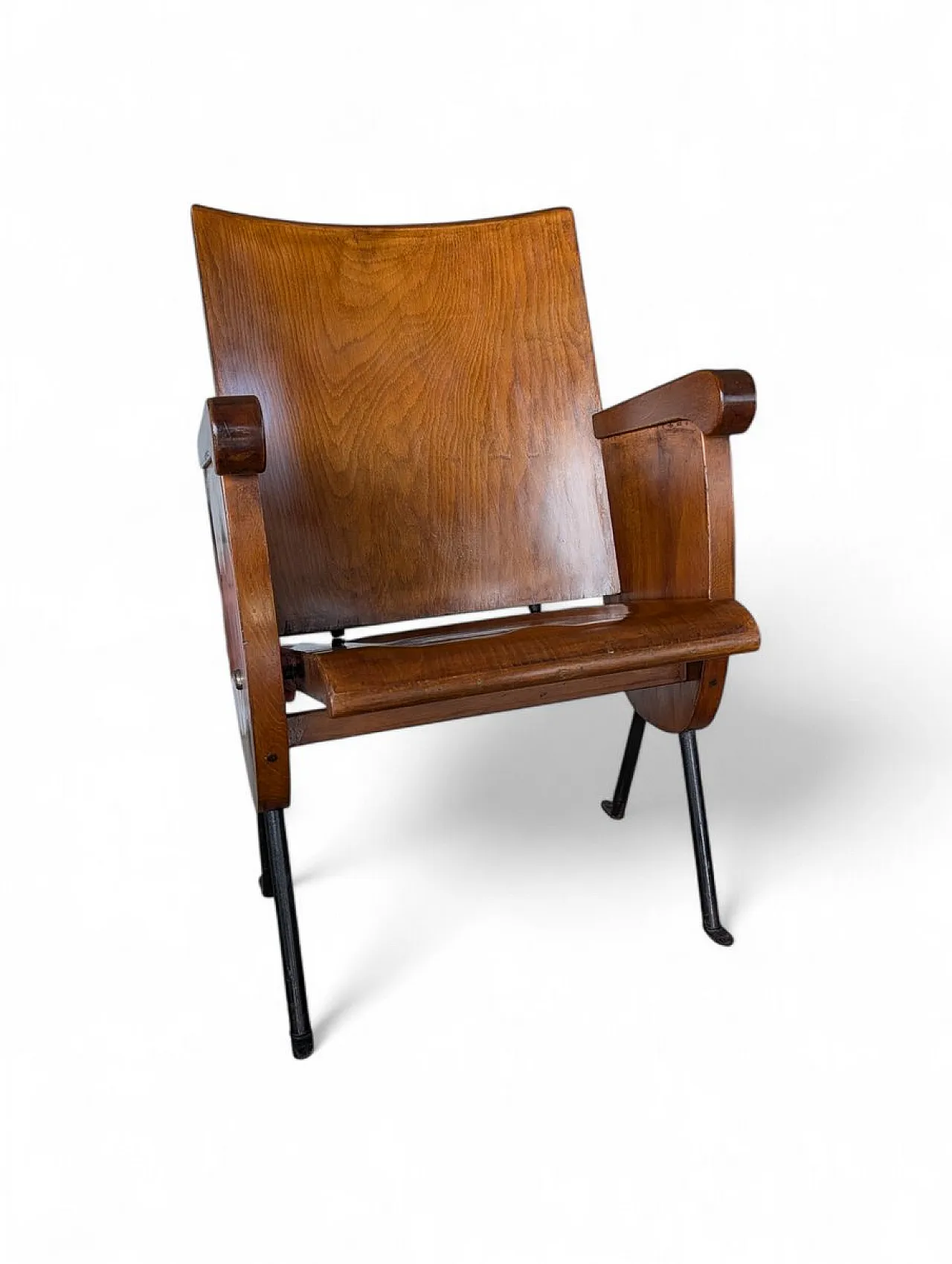 Beech cinema chair, 1950s 1