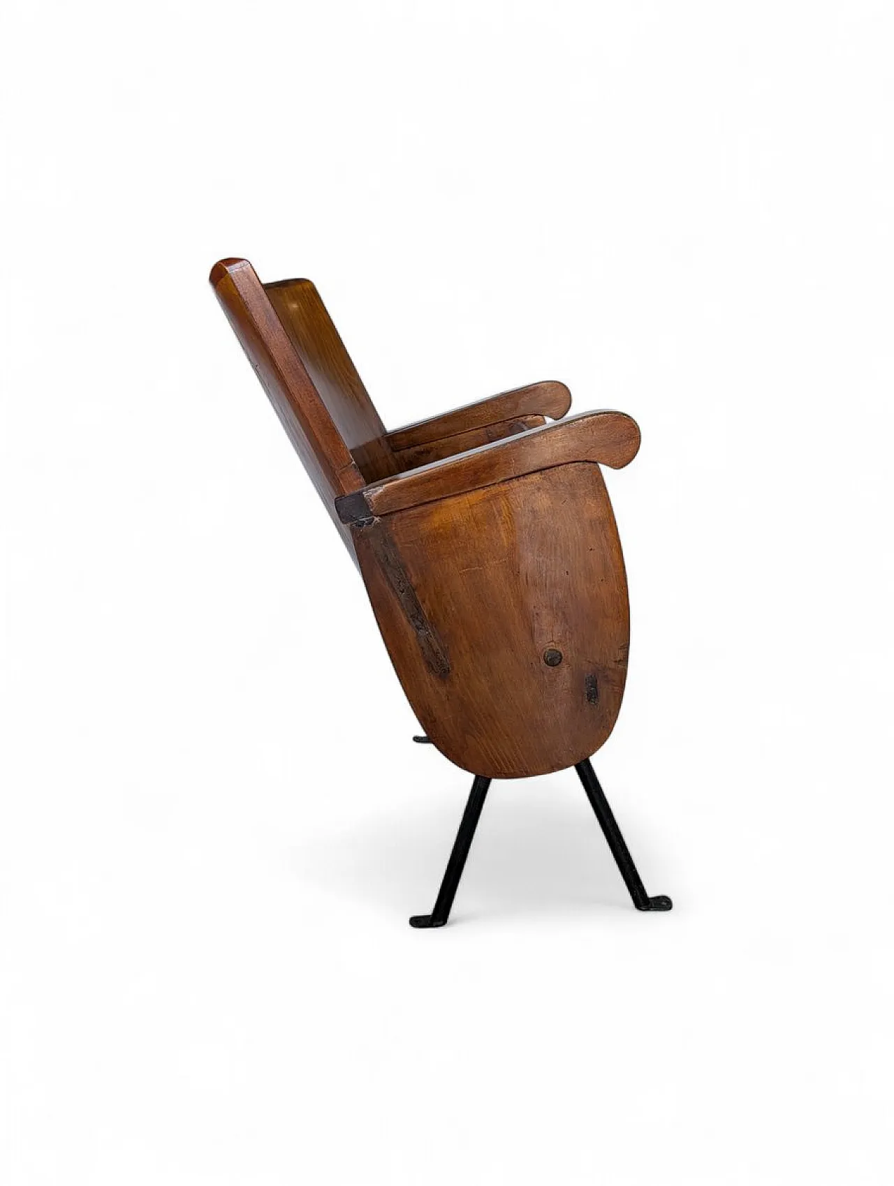 Beech cinema chair, 1950s 3