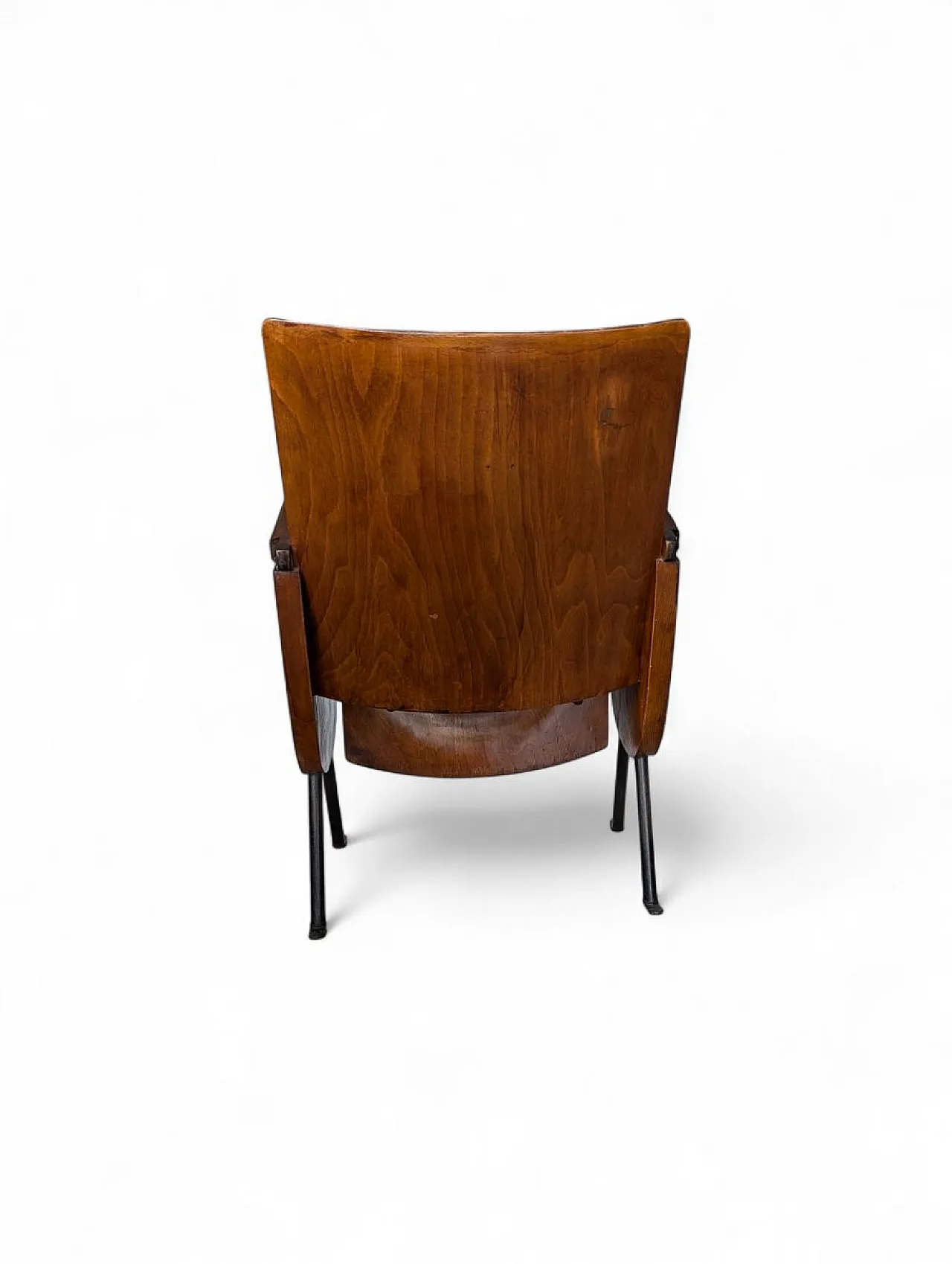 Beech cinema chair, 1950s 4