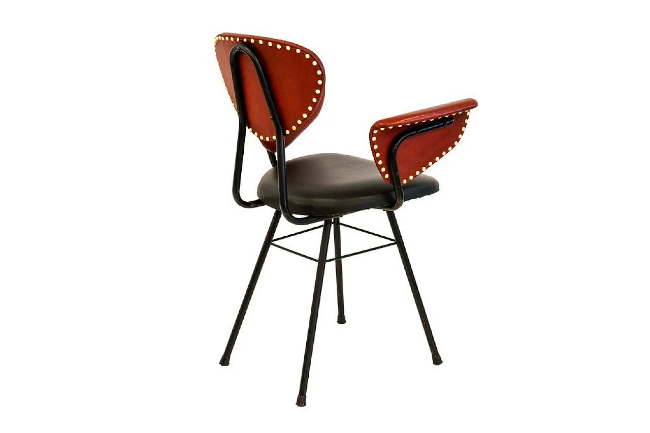 Set da ufficio in pelle attribuito a Umberto Mascagni, anni '50 5