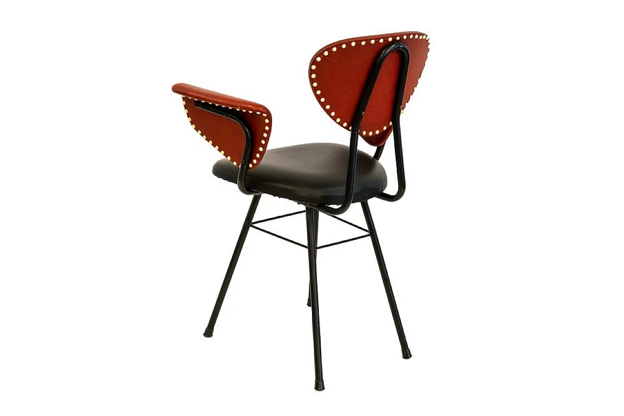 Set da ufficio in pelle attribuito a Umberto Mascagni, anni '50 8