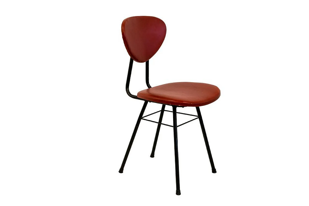 Set da ufficio in pelle attribuito a Umberto Mascagni, anni '50 10