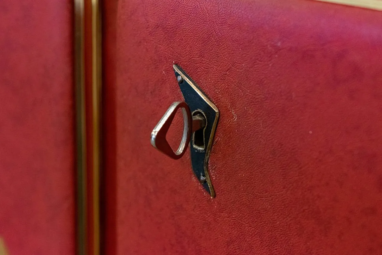 Set da ufficio in pelle attribuito a Umberto Mascagni, anni '50 24