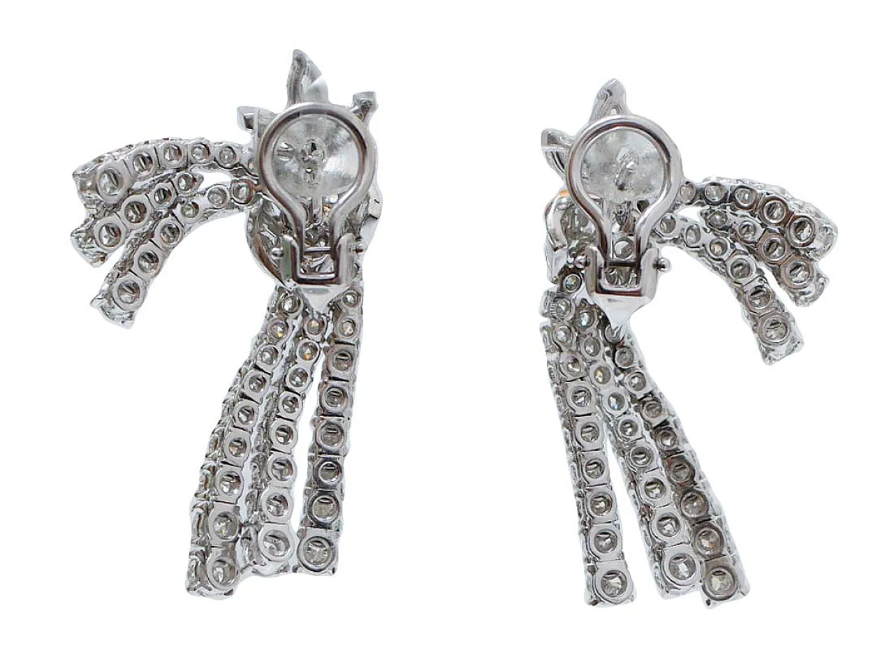 Orecchini in platino con diamanti da 11,68 carati, '900 3