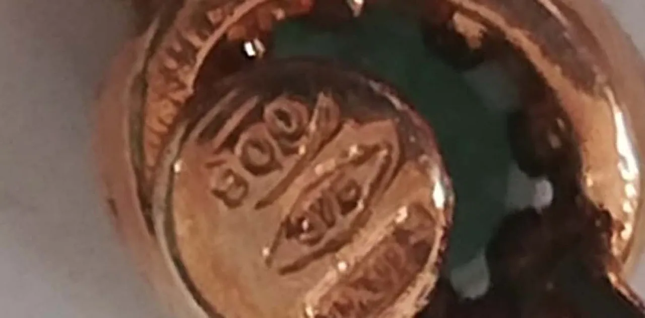 Orecchini con perle, smeraldi, diamanti, oro rosa e argento, '900 6
