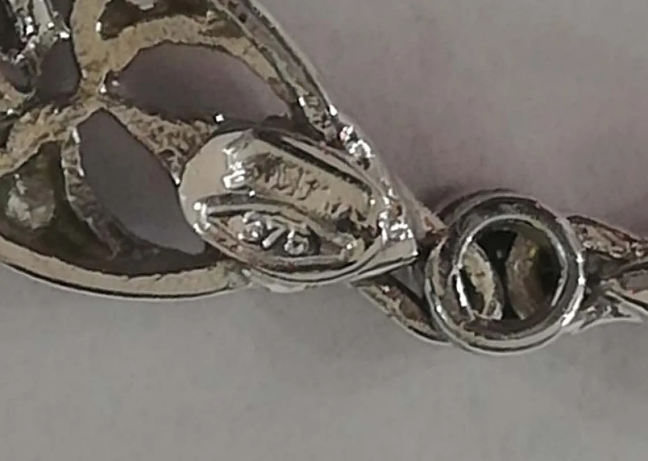 Orecchini in lapislazzuli, diamanti e oro bianco, '900 6