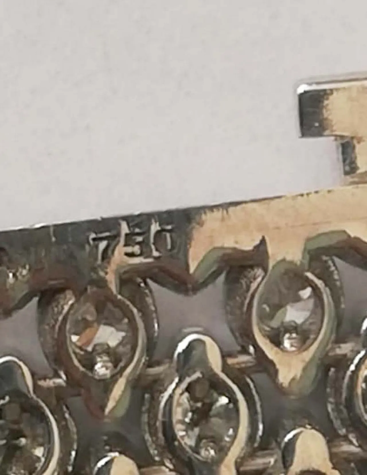 Bracciale moderno in oro bianco 18 carati e diamanti, anni 2000 6