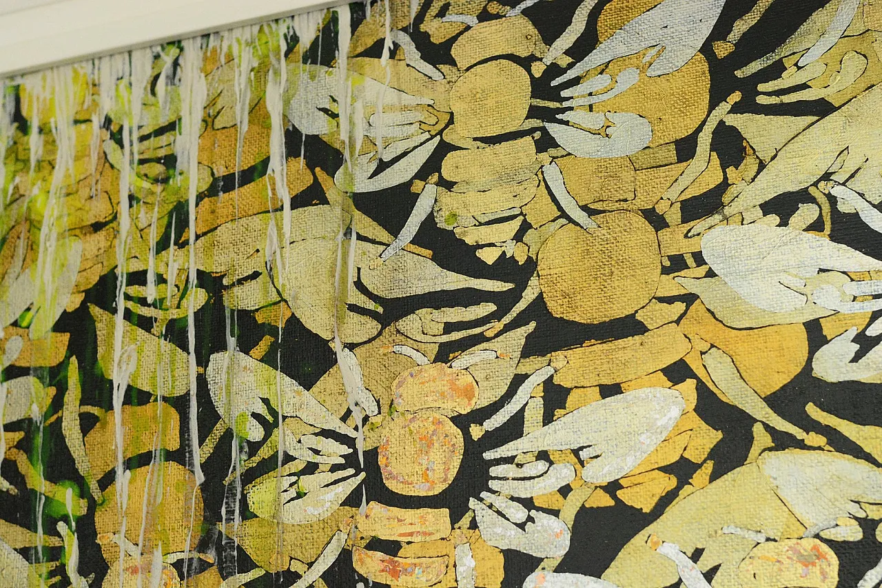 Lola Vitelli, Aria di Miele, tecnica mista su tela, anni 2000 5