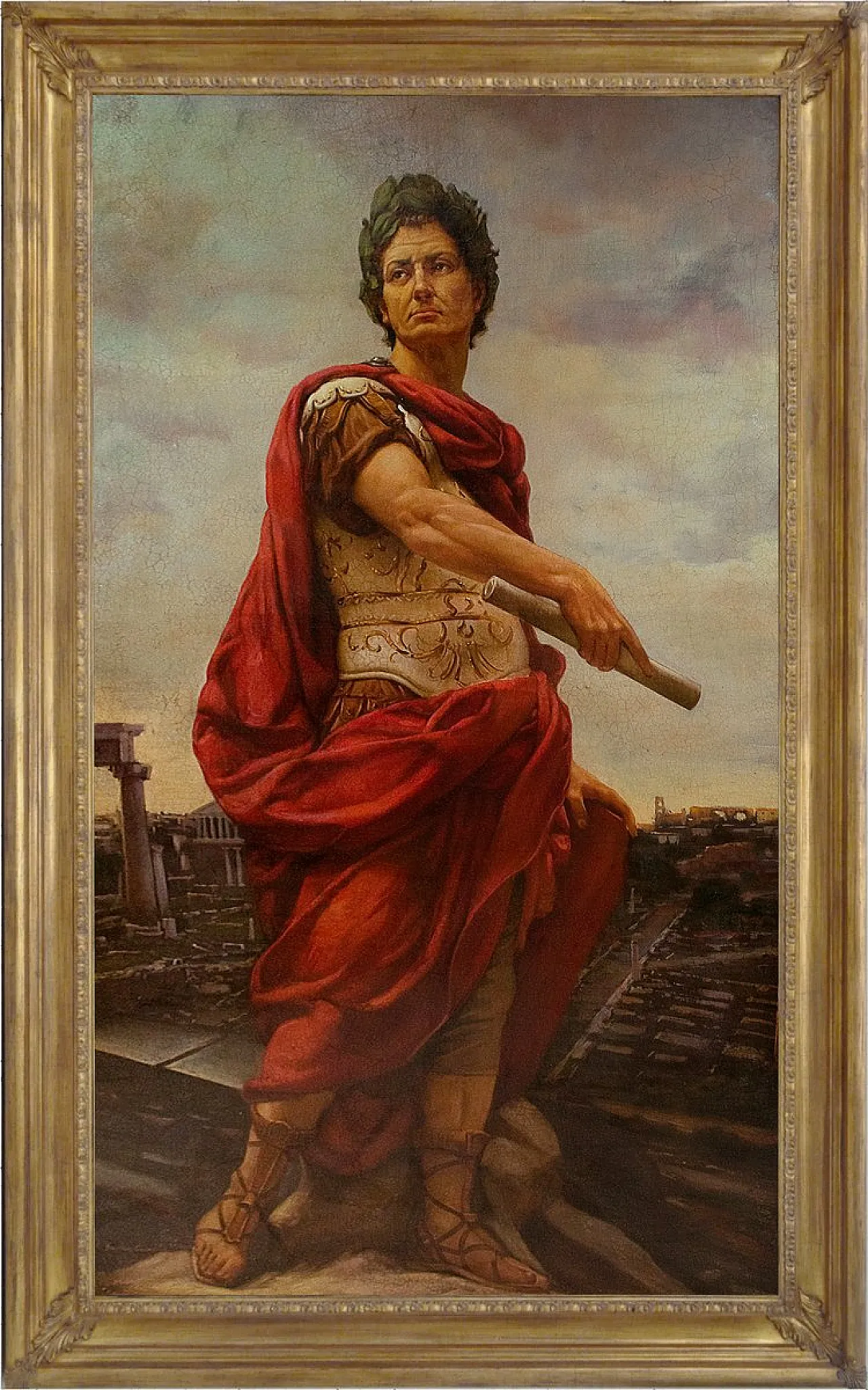 Maxmilian Ciccone, Cesare, olio su tela incorniciato, '900 1