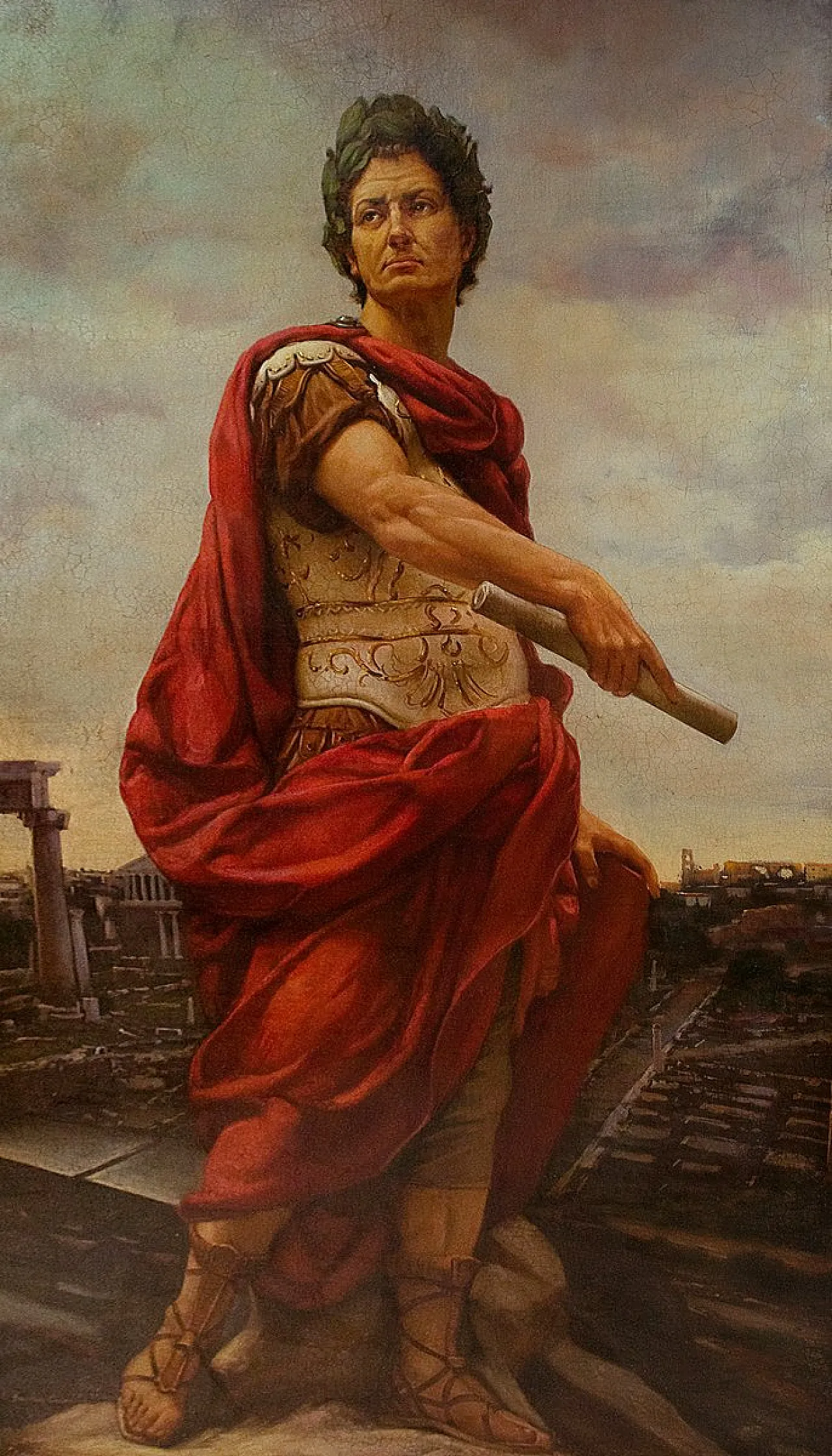 Maxmilian Ciccone, Cesare, olio su tela incorniciato, '900 2