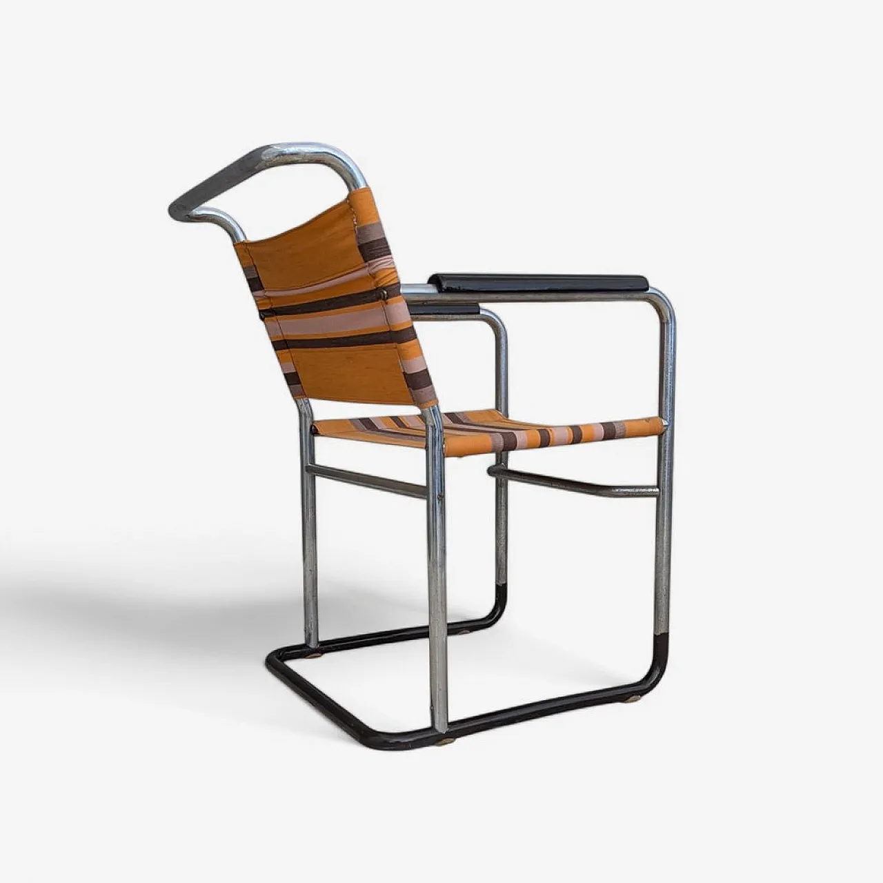 Bauhaus tubular steel armchair by F. Langer for SAB, 1930s 3