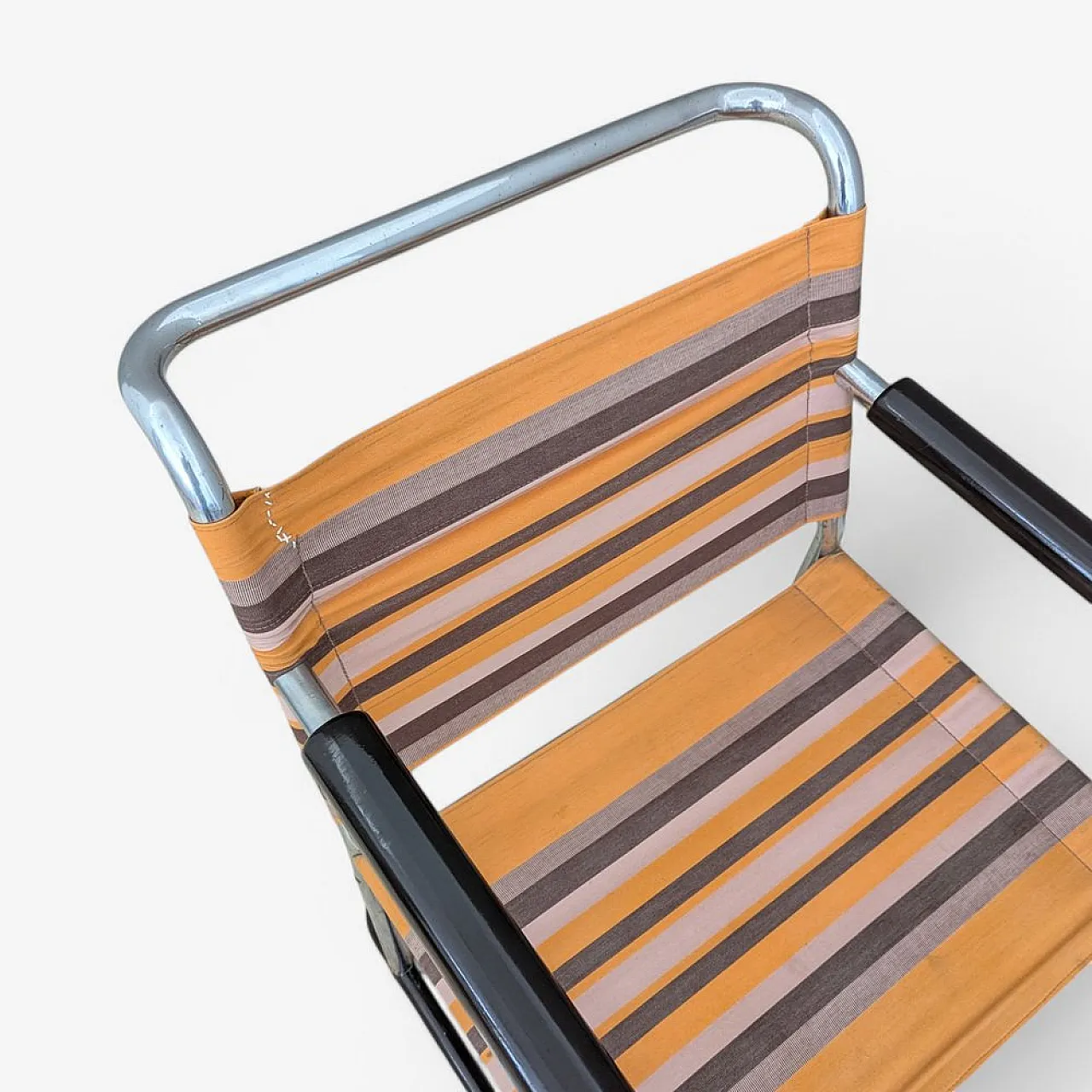 Bauhaus tubular steel armchair by F. Langer for SAB, 1930s 8