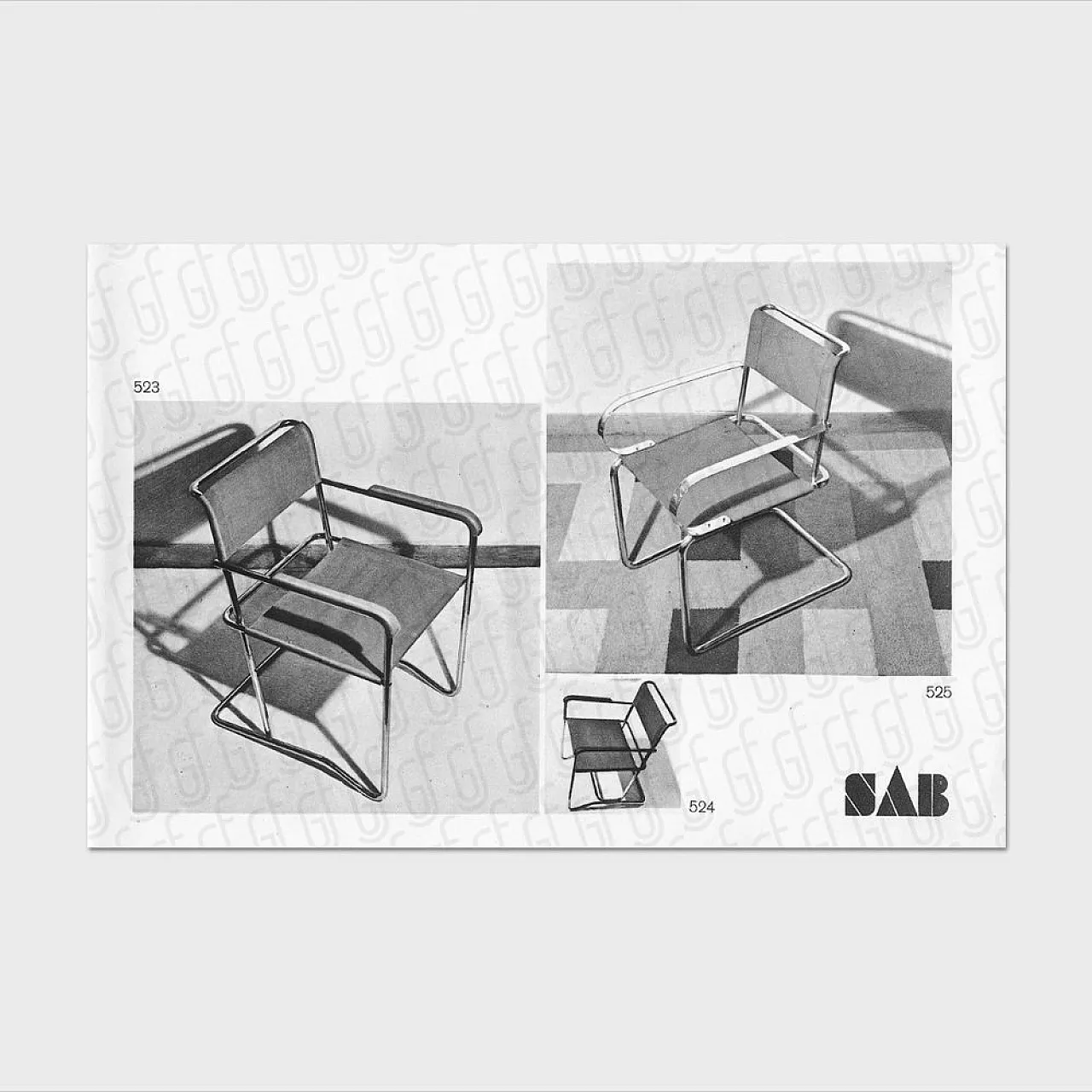 Bauhaus tubular steel armchair by F. Langer for SAB, 1930s 18