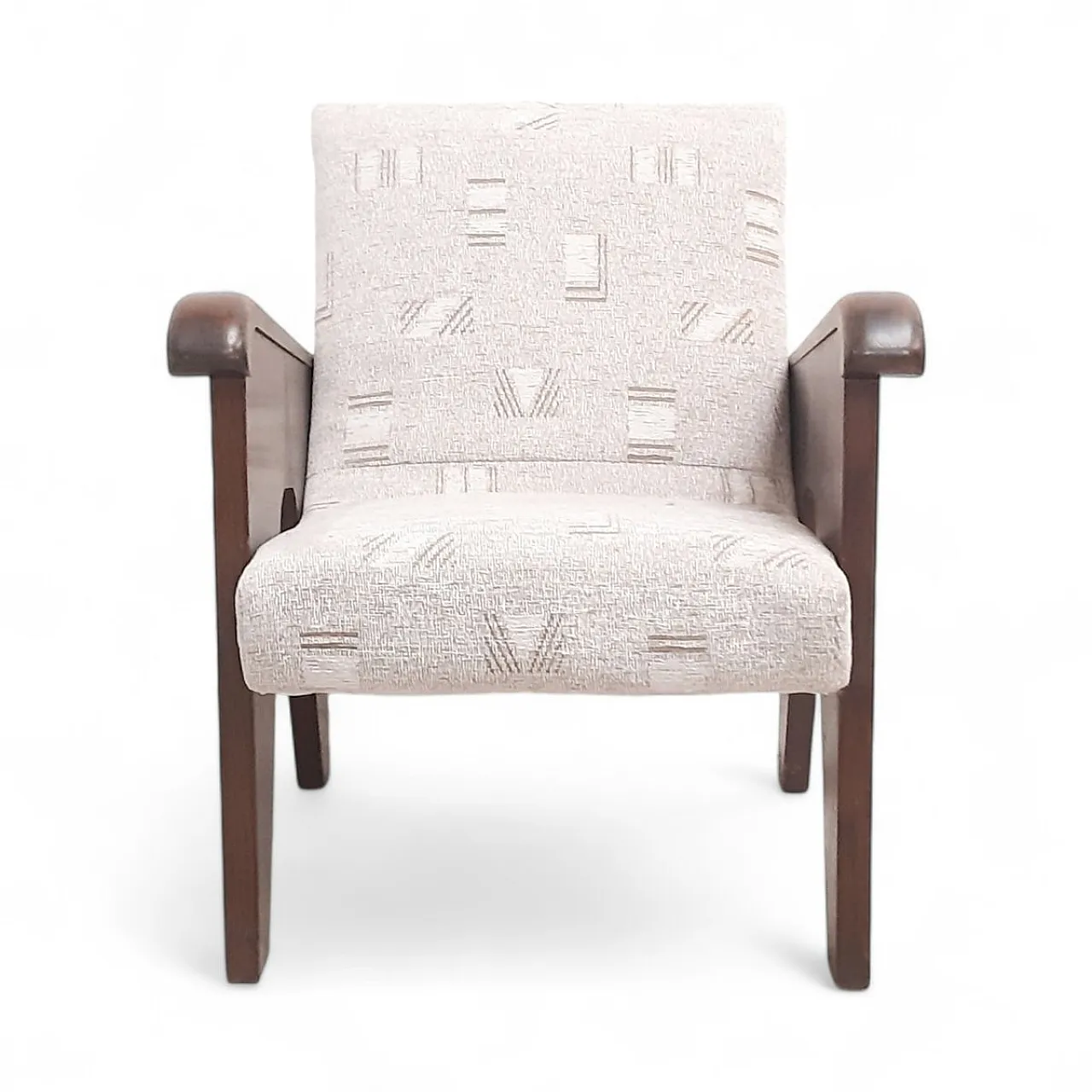 Wooden a-shaped armchair attributed to Up Závody, 1950s 3