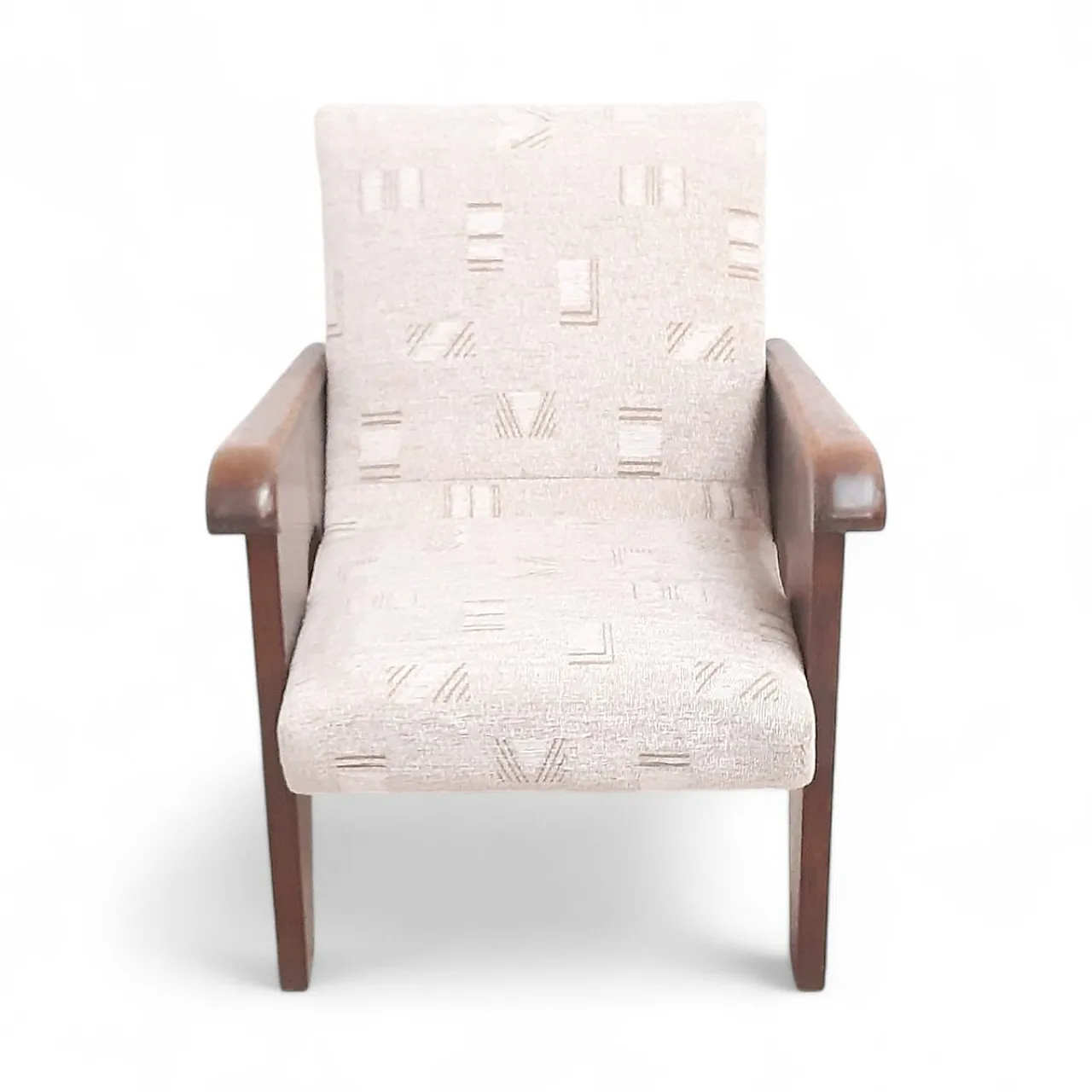 Wooden a-shaped armchair attributed to Up Závody, 1950s 6