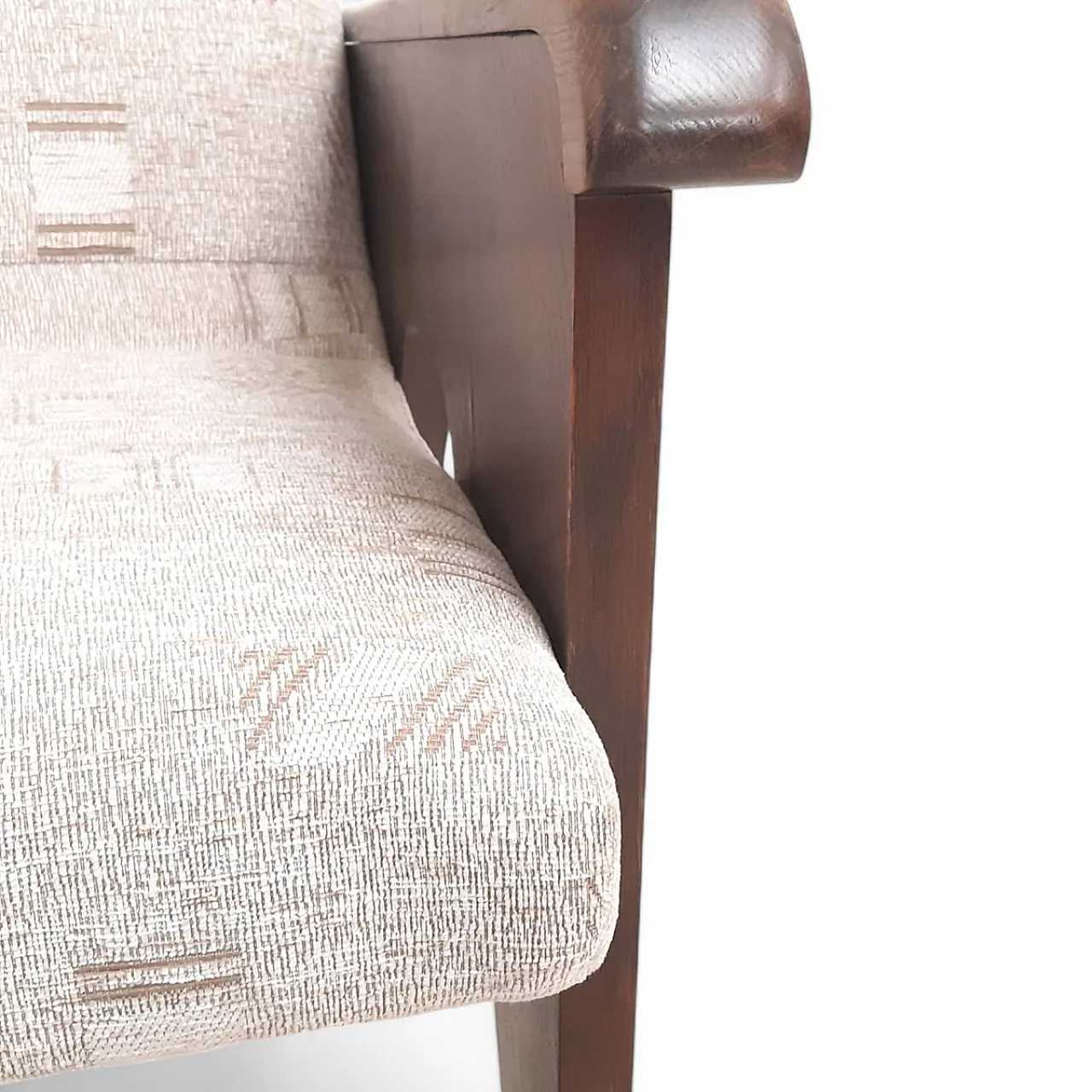Wooden a-shaped armchair attributed to Up Závody, 1950s 7