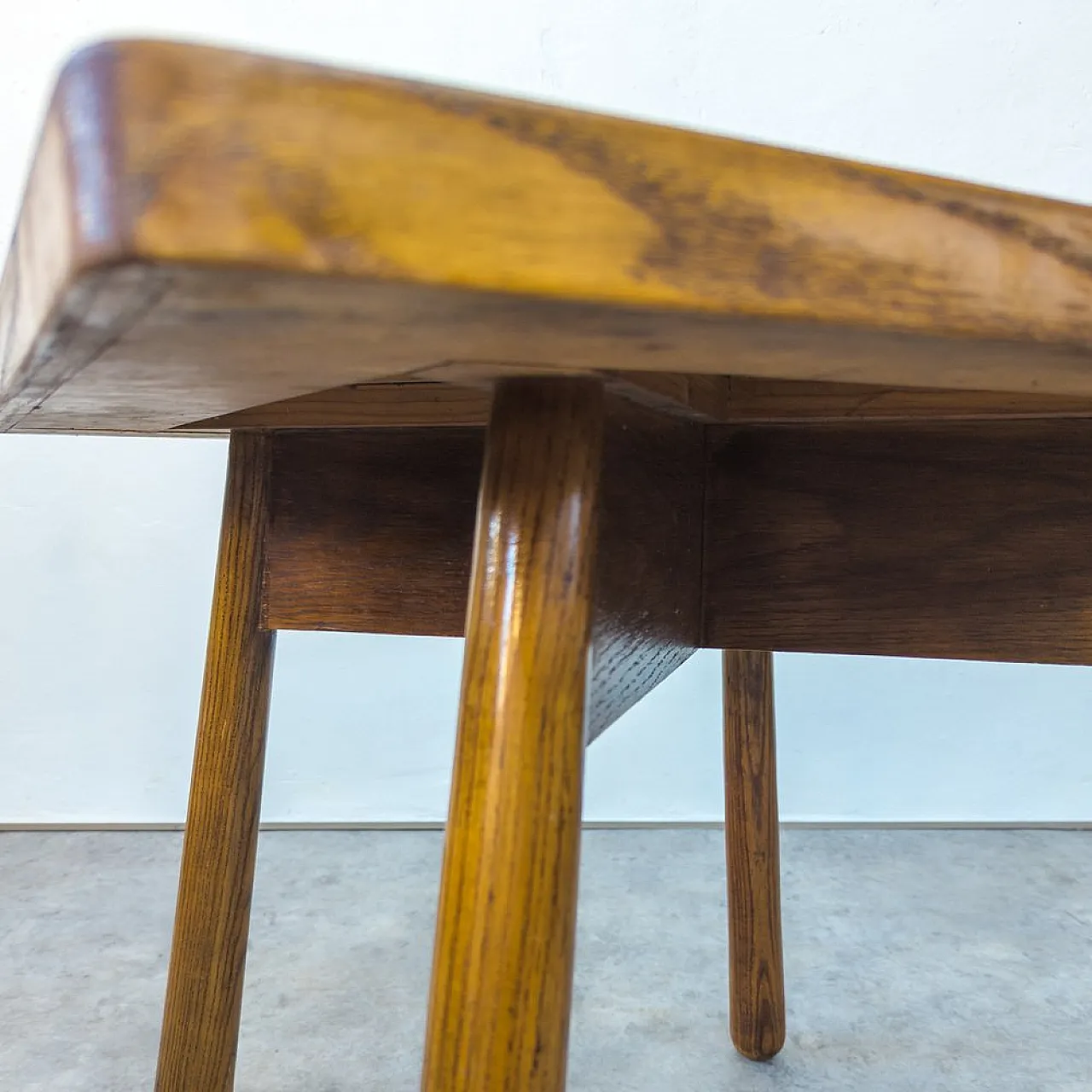 Oak side table by Jan Vaněk for Jizba, 1940s 12