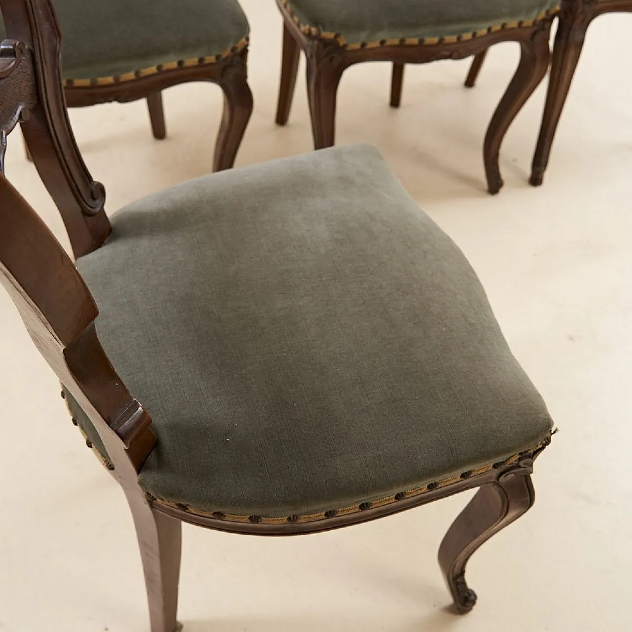 4 Chairs by Luigi Filippo, 19th century 4
