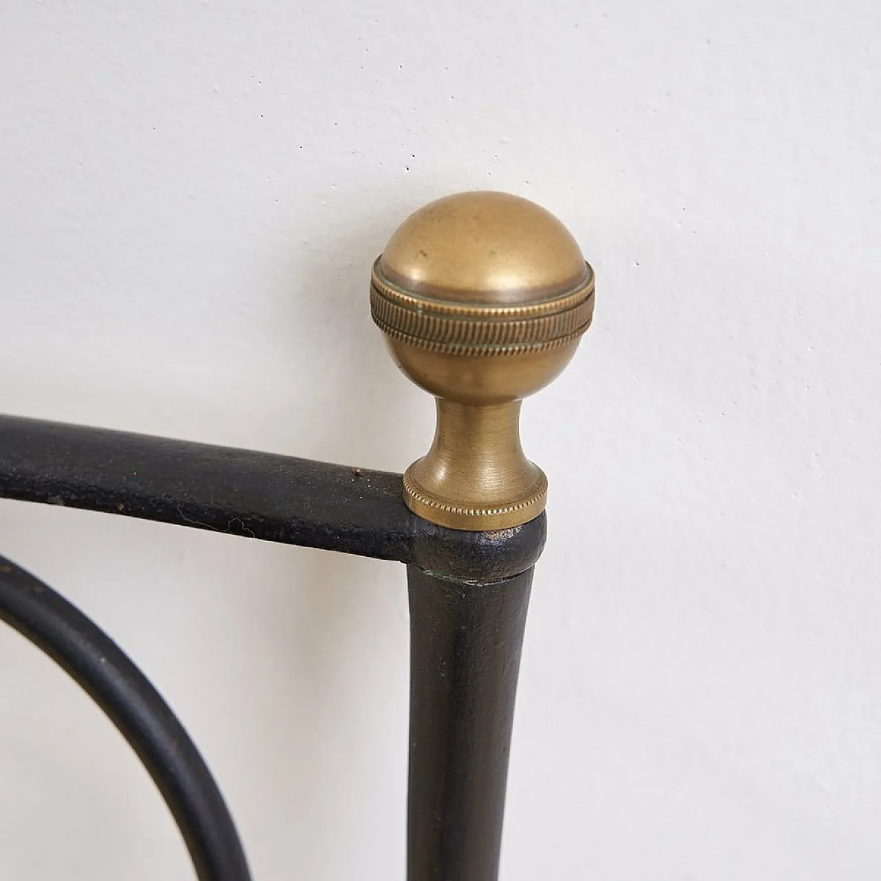 Wrought iron bed, early 20th century 9