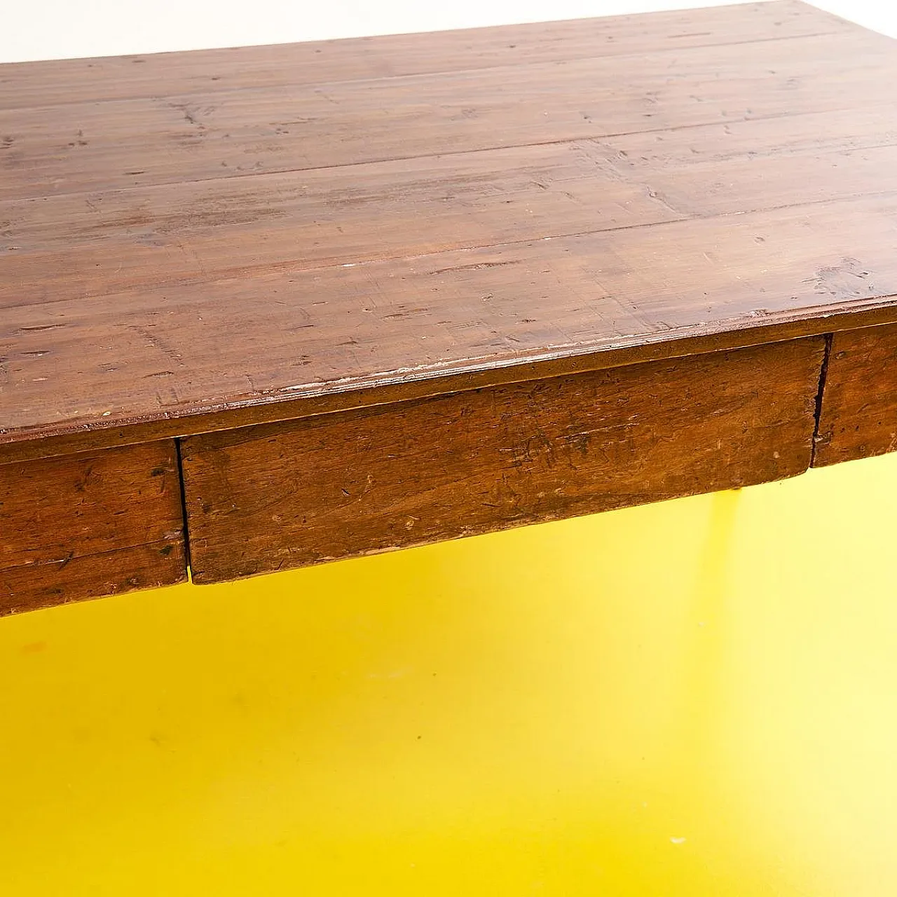 Rustic wooden kitchen table in original patina, late 19th century 2