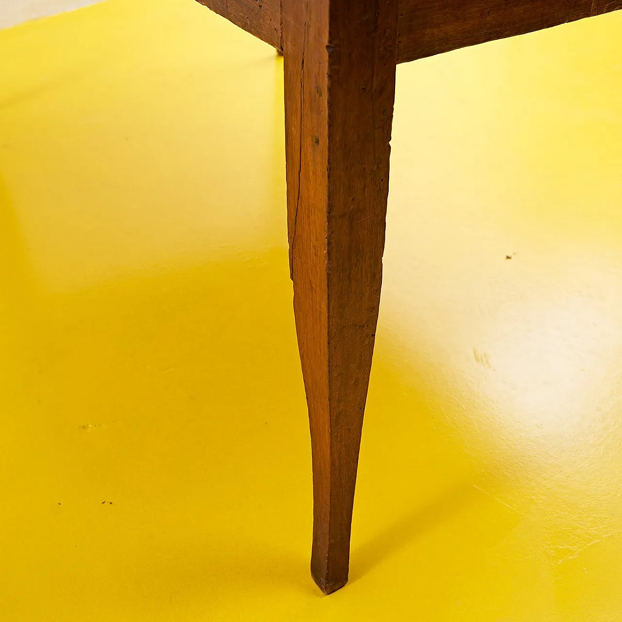 Rustic wooden kitchen table in original patina, late 19th century 10
