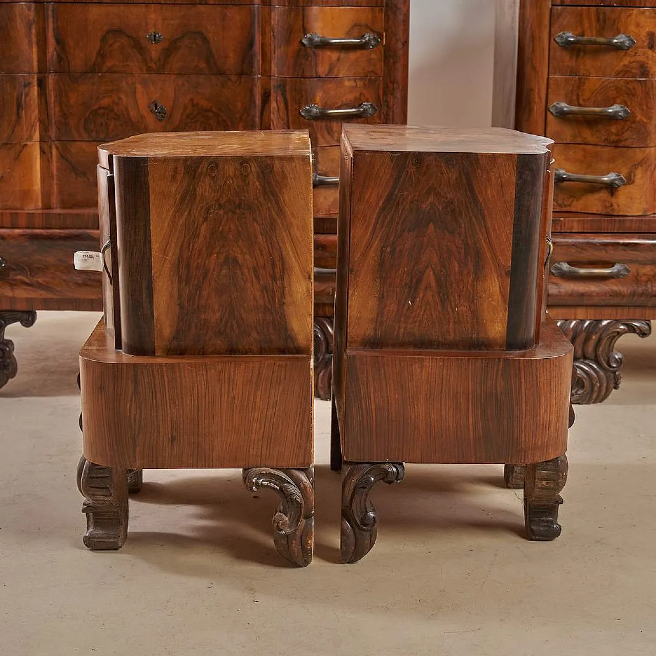 Art Deco dressing tables with bedside tables, 1930s 12
