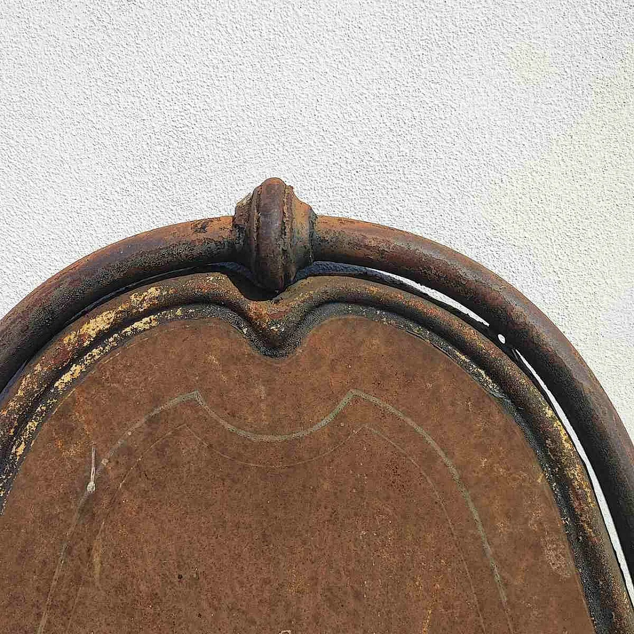 Bed headboard and footboard in wroughtiron, 20th century 7