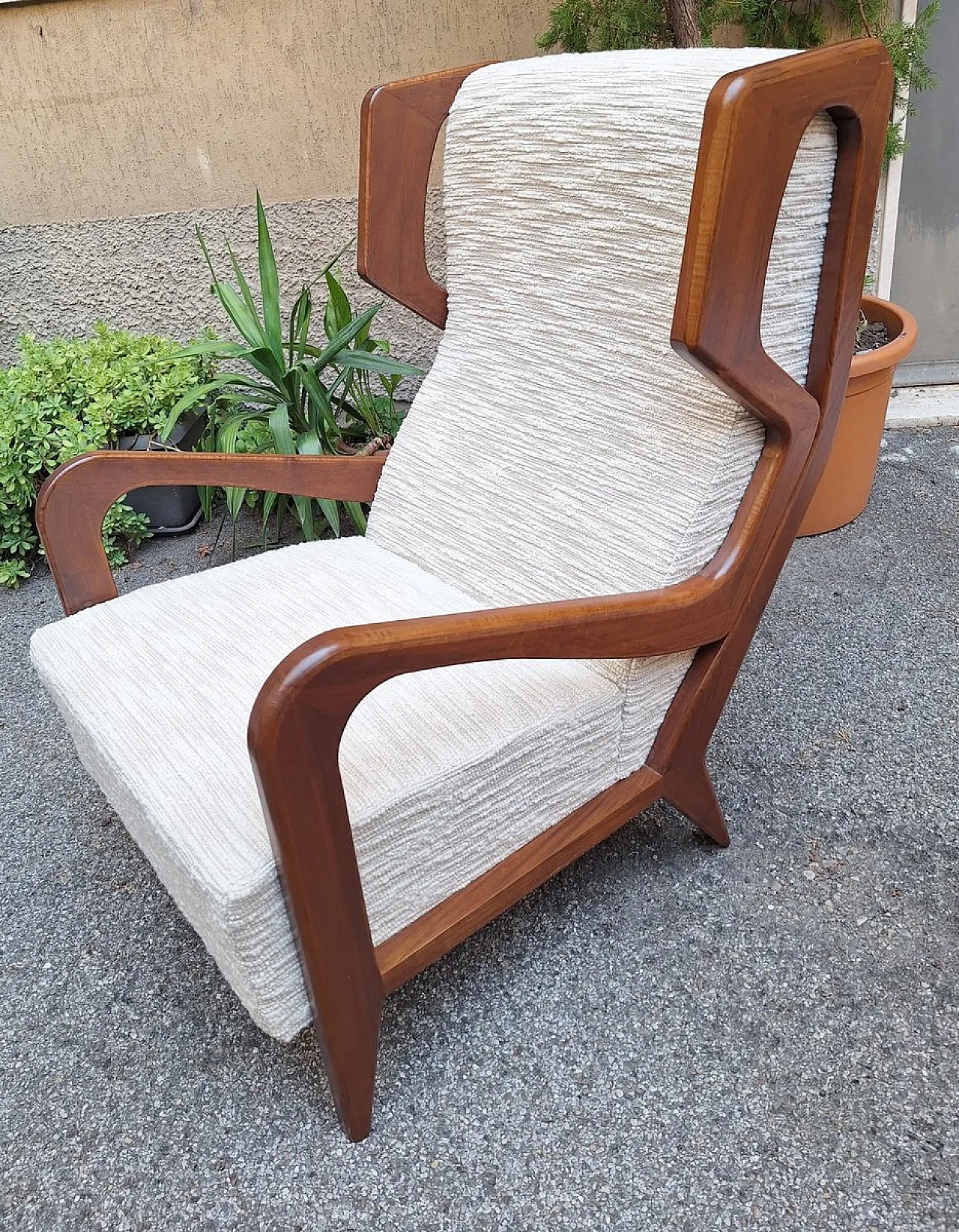 Pair of armchairs by Gio Ponti for Manifattura Artigianale, 1990s 7