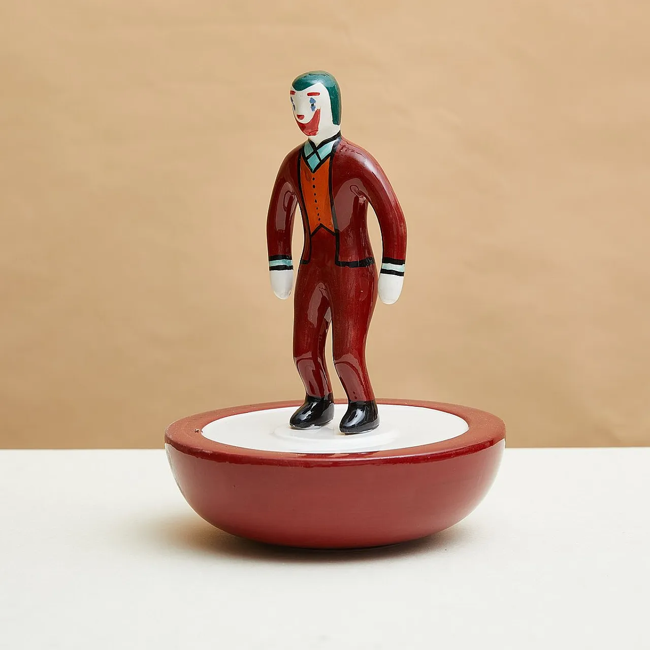 Scultura Subbuteo in ceramica di Artigianato Italiano, anni 2000 1