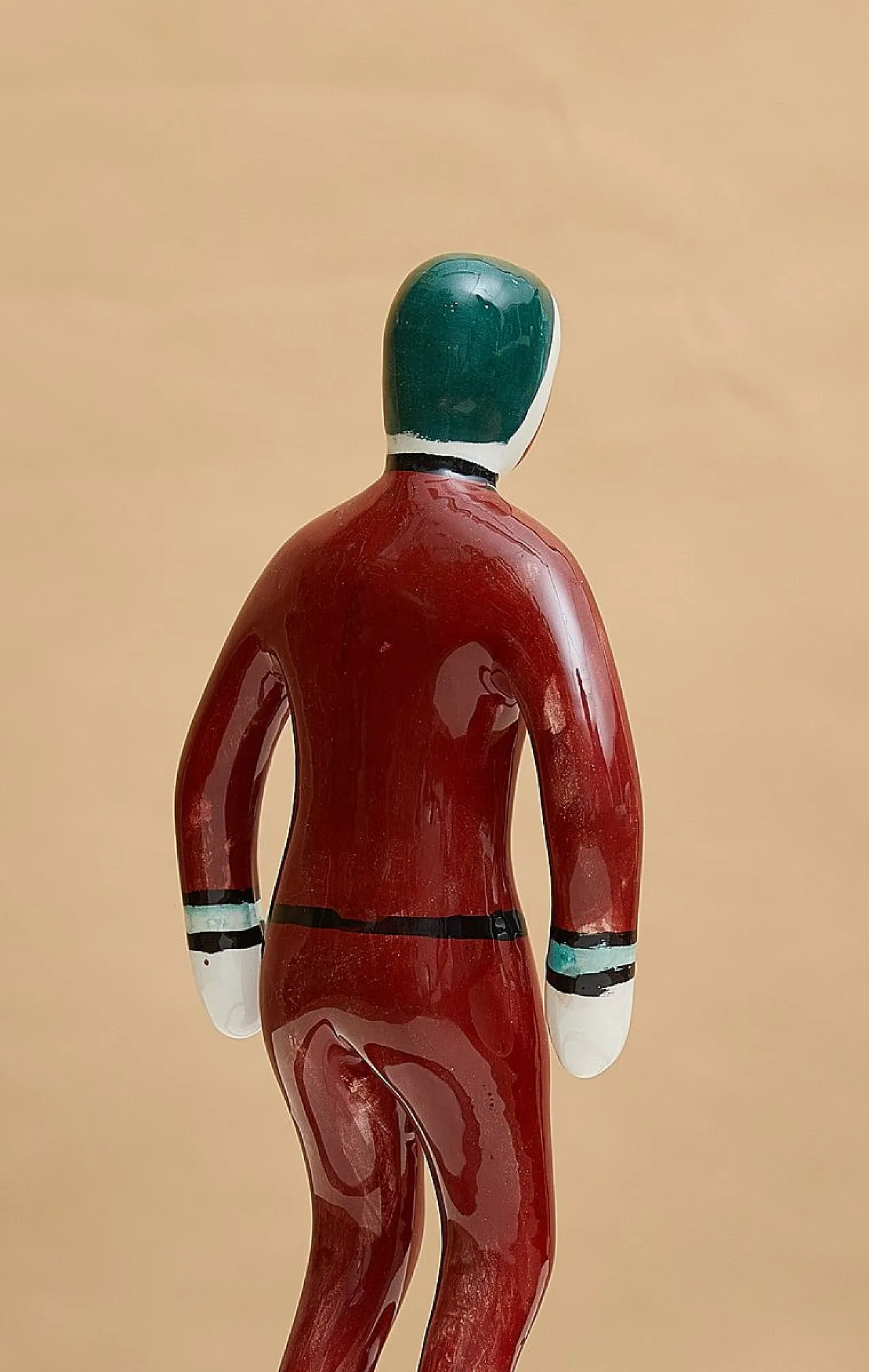 Scultura Subbuteo in ceramica di Artigianato Italiano, anni 2000 3