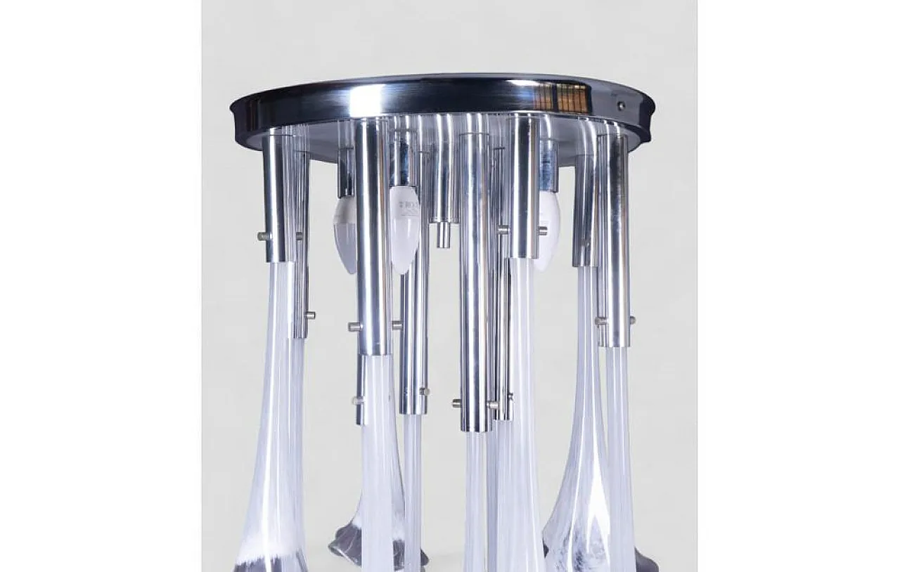 Calla/Lily Murano glass chandelier by Venini, 1960s 3