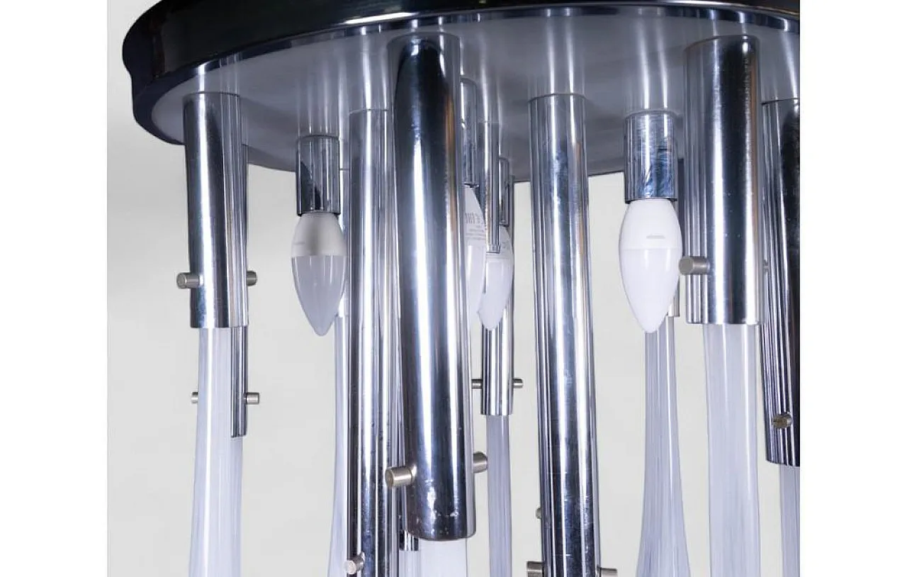 Calla/Lily Murano glass chandelier by Venini, 1960s 4