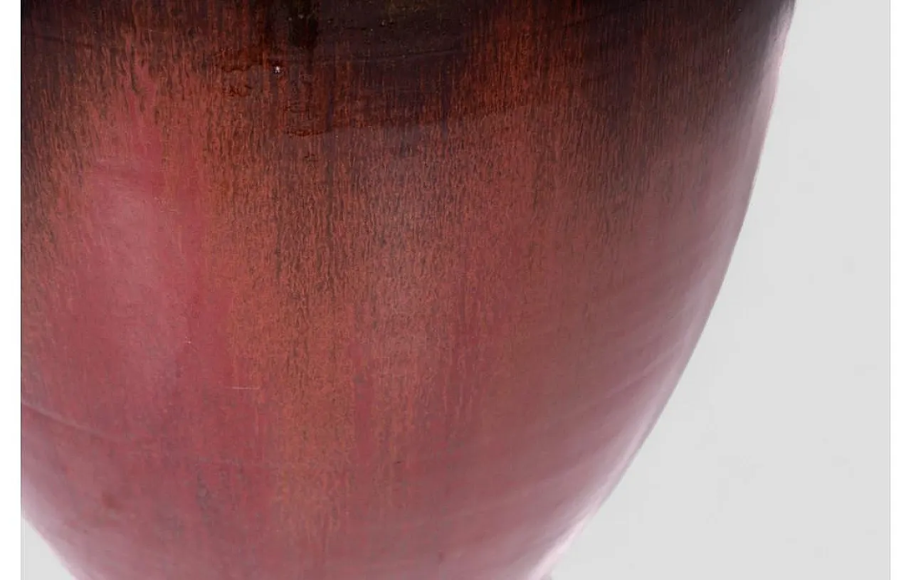 Glazed ceramic vase with gradient finish, 1980s 6