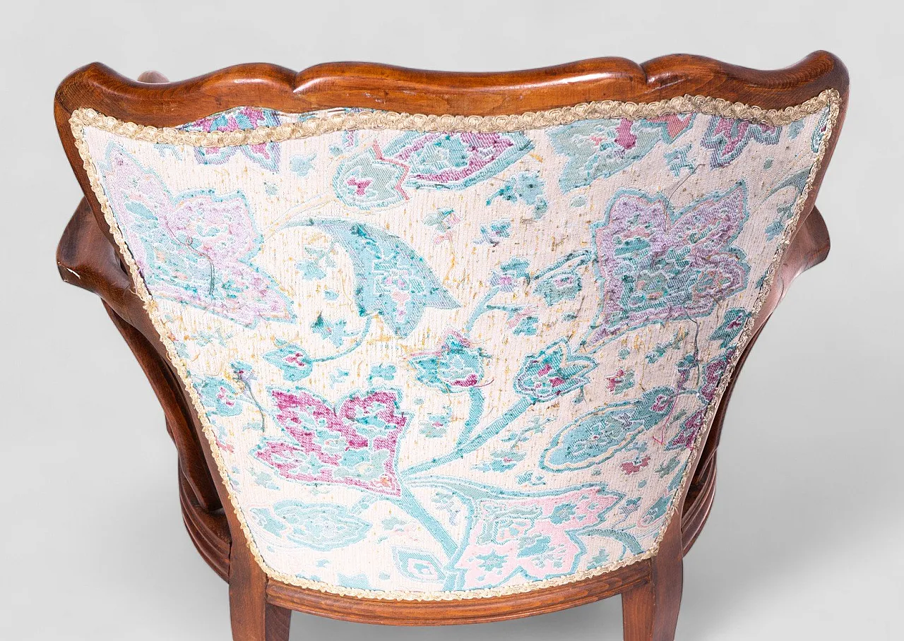 Pair of floral armchairs, 1960s 5