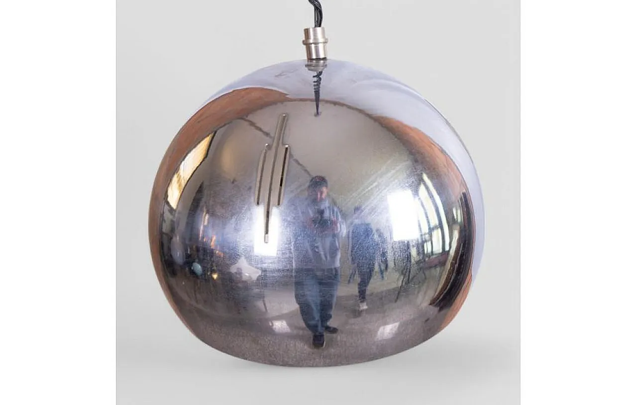 Modern chrome pendant lamp, 2000s 5