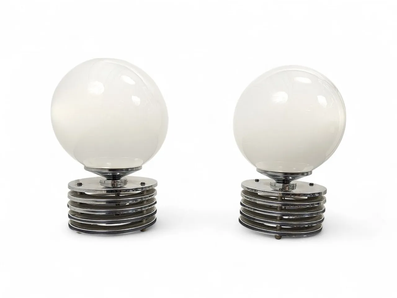 Coppia di lampade da tavolo Space Age, anni '70 1