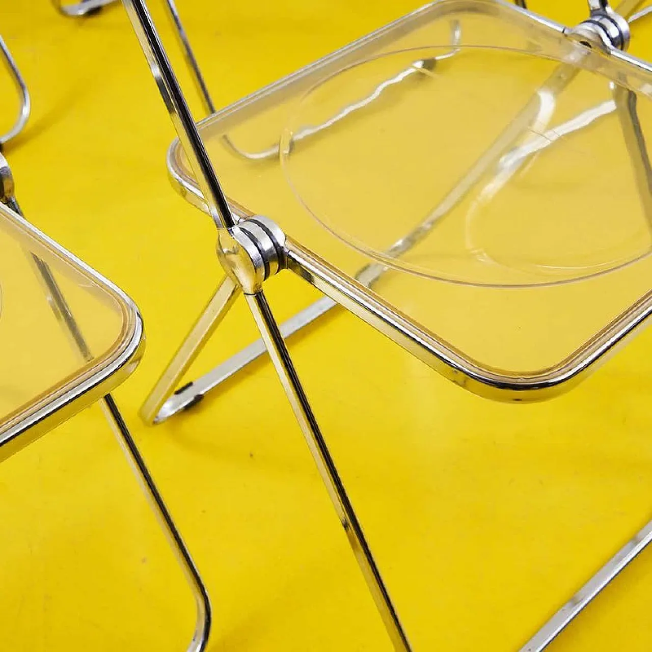 6 Plia chairs by Anonima Castelli, 1970s 3