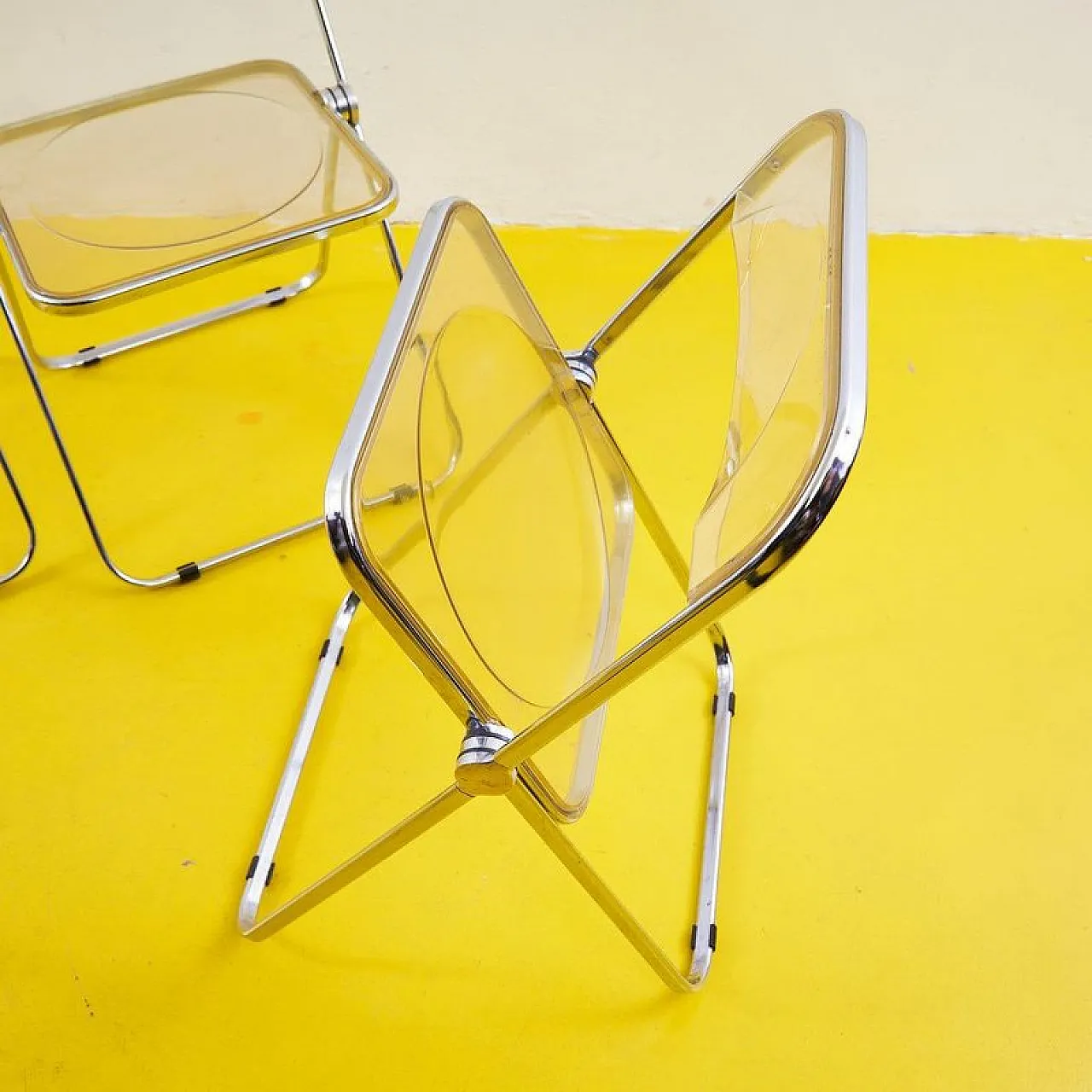 6 Plia chairs by Anonima Castelli, 1970s 5
