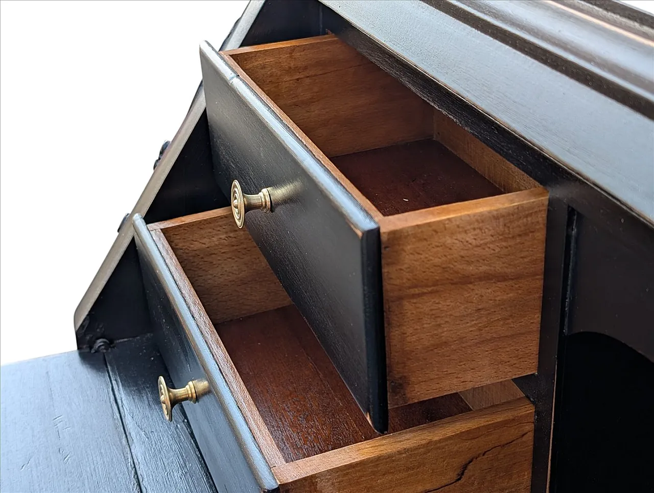 Scrivania in legno di noce in stile barocco, '900 9