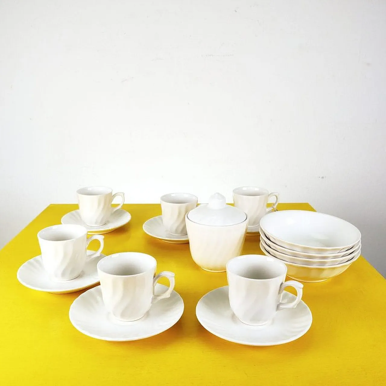 Servizio da caffè da 17 in ceramica di Fontebasso Treviso, '900 1