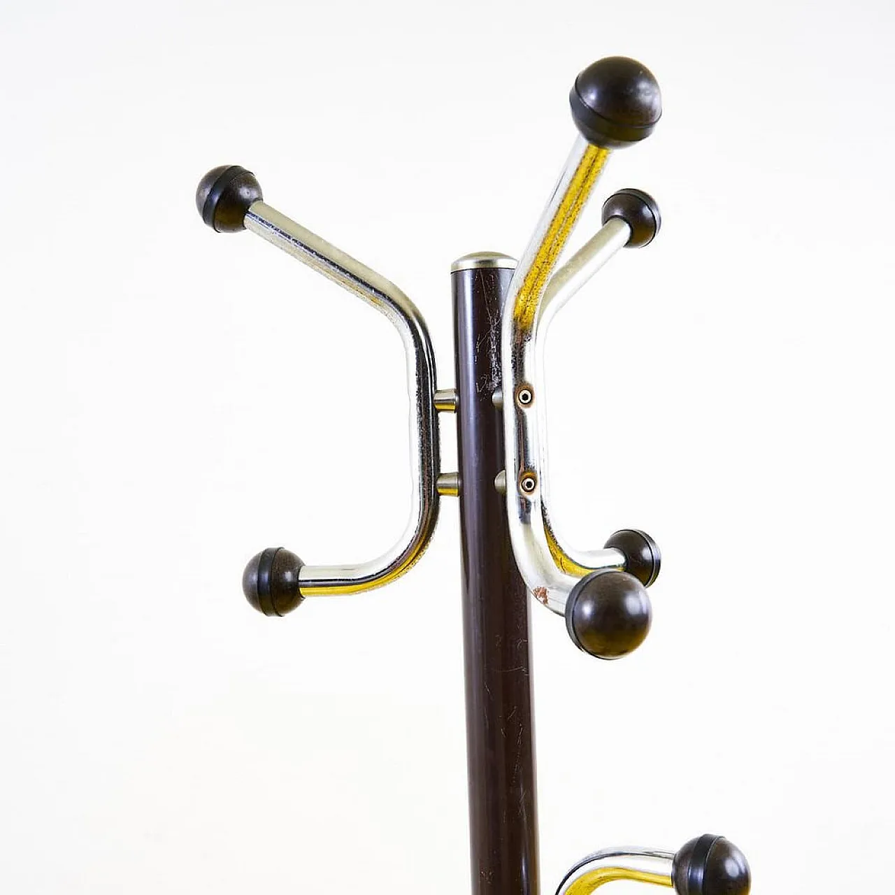 Metal Coat Stand with Marble Base, 1970s 2