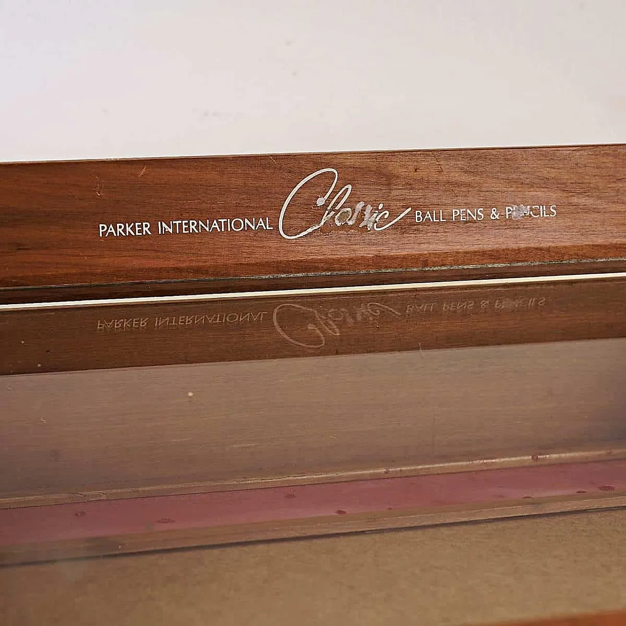 Custodia per penne  Parker in legno con anta e serratura, '900 2