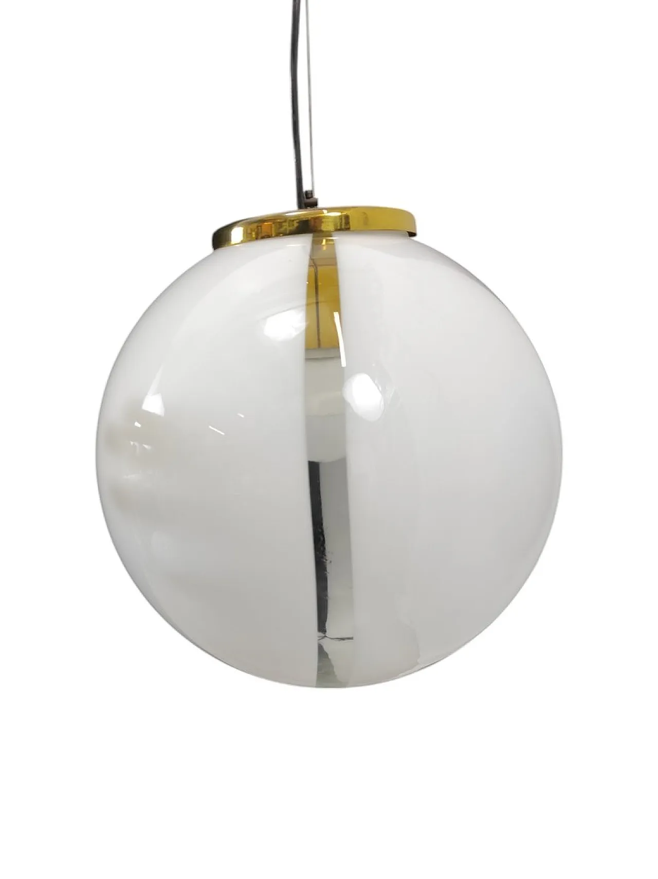 Sphere pendant lamp in Murano glass, 1960s 3