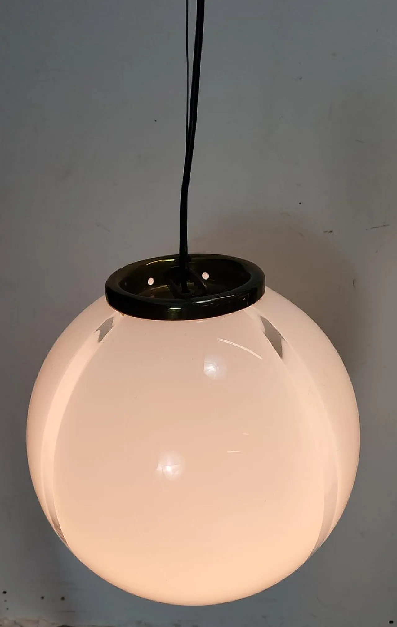 Sphere pendant lamp in Murano glass, 1960s 7