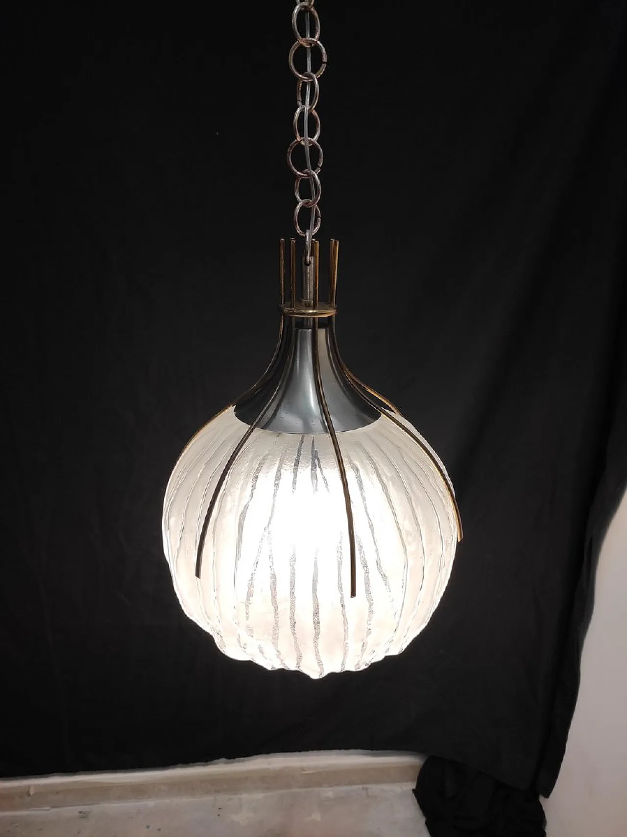 Esperia glass lamp attributed to Angelo Brotto, 1950s 8
