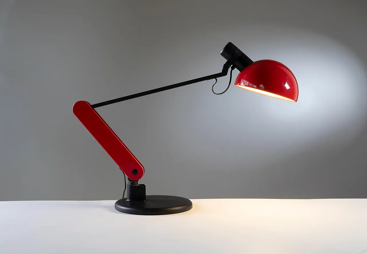 Large Praxi adjustable desk lamp for iGuzzini, 1980s 10