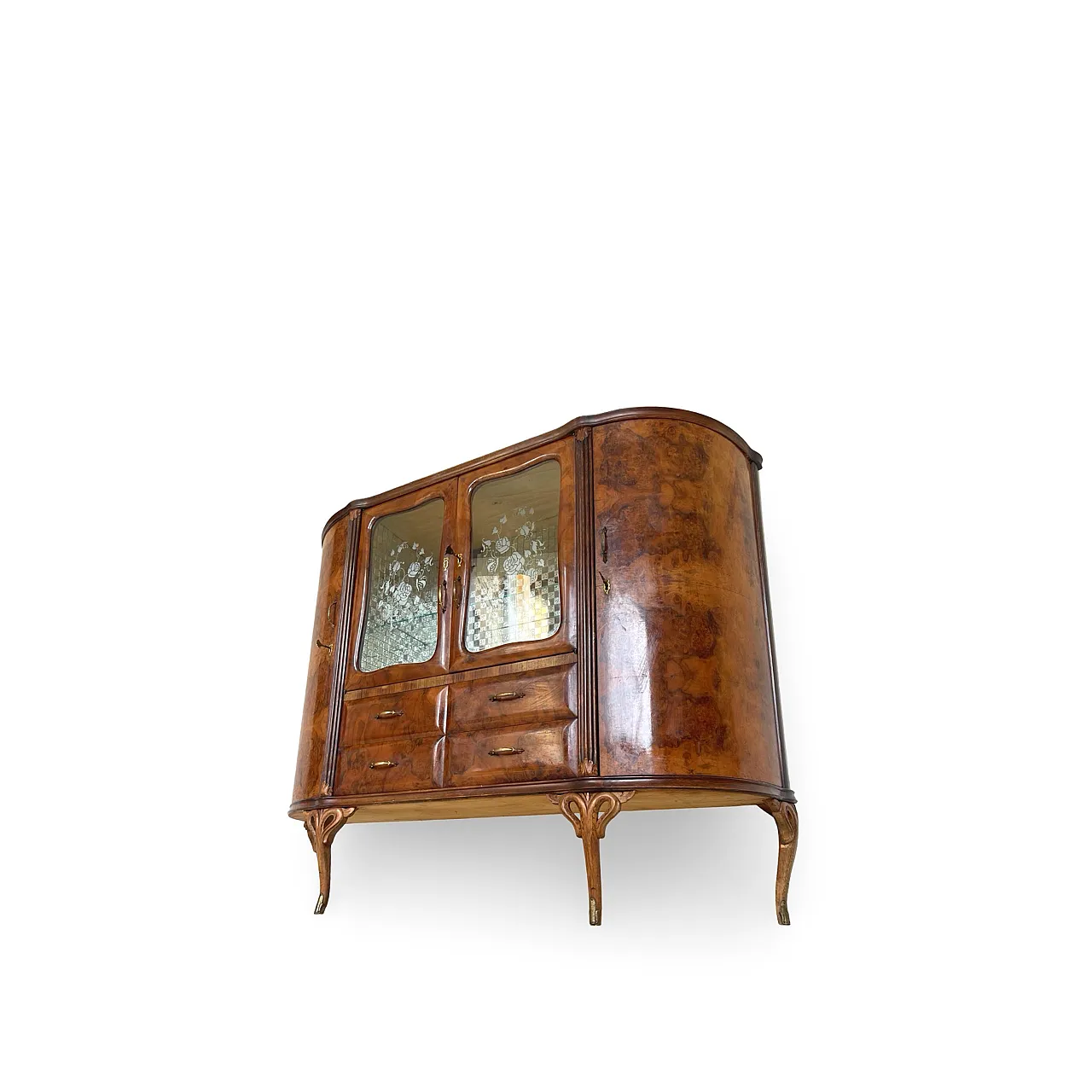 Italian sideboard, high level of craftsmanship of the period 1950s 16