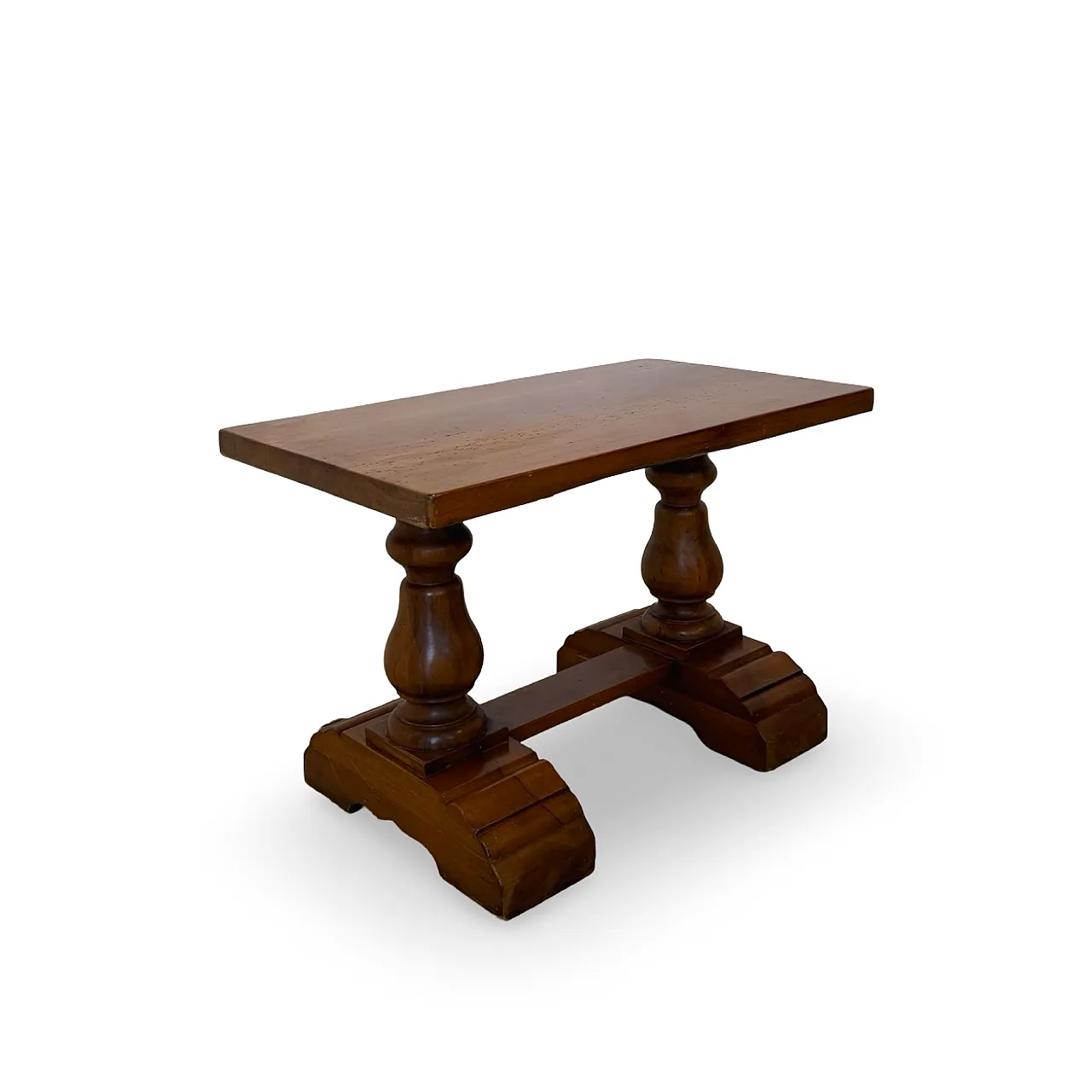 Rustic walnut wooden table, 1900s 4